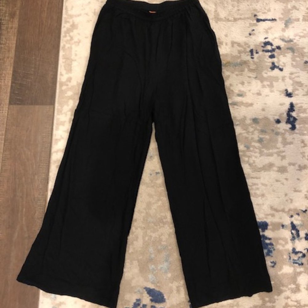Modcloth Women's Wide Leg Pants Black Size L